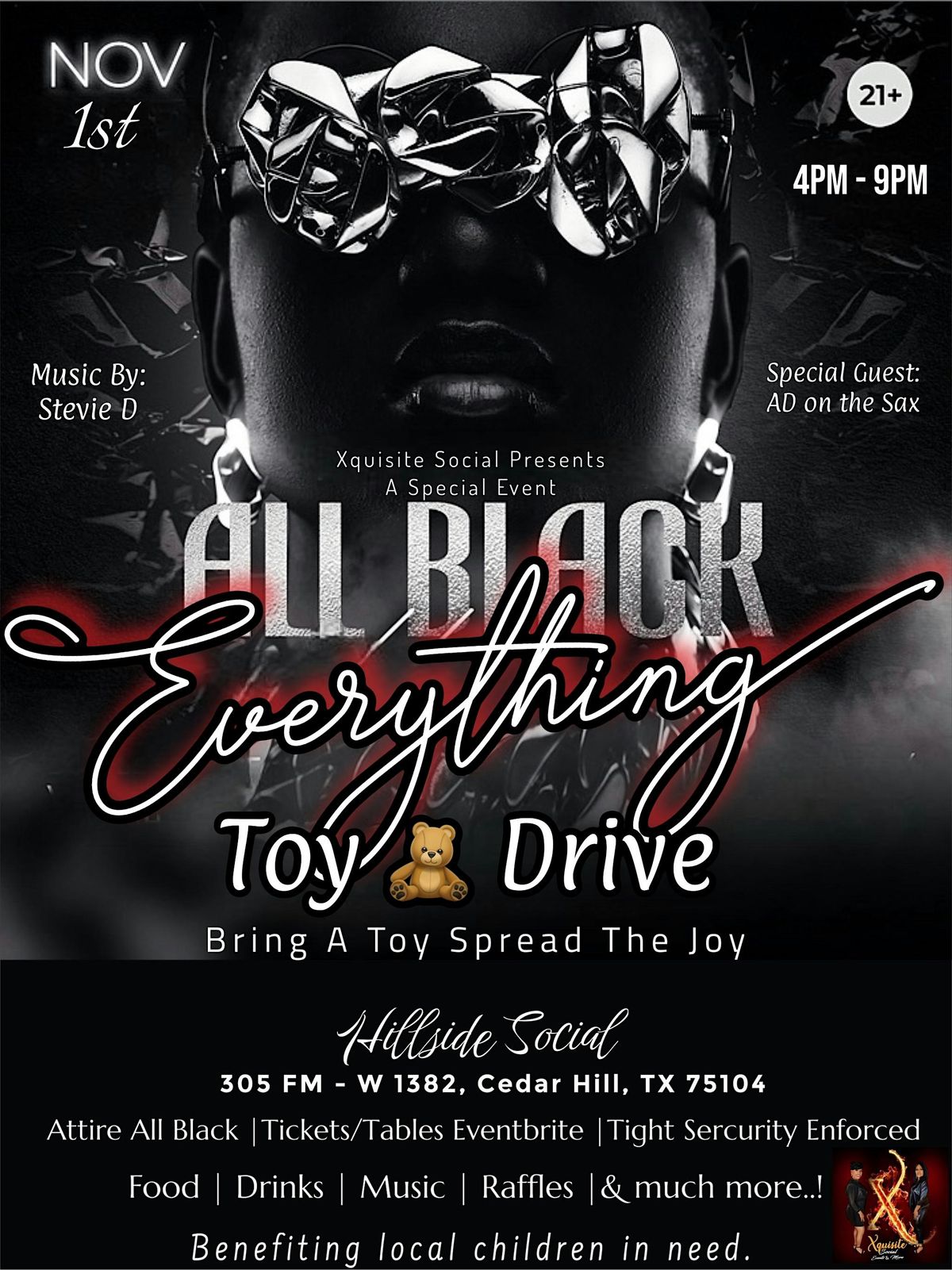 \u201dAll Black Everything\u201d Toy Drive - Presented by Xquisite Social