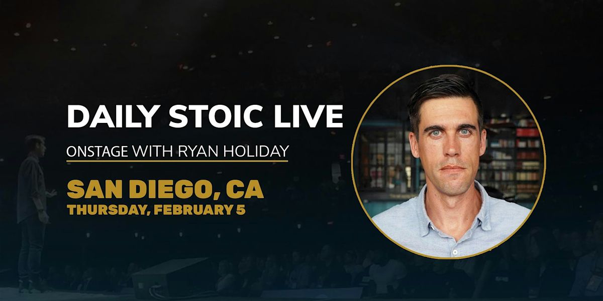 Daily Stoic Live | Onstage with Ryan Holiday