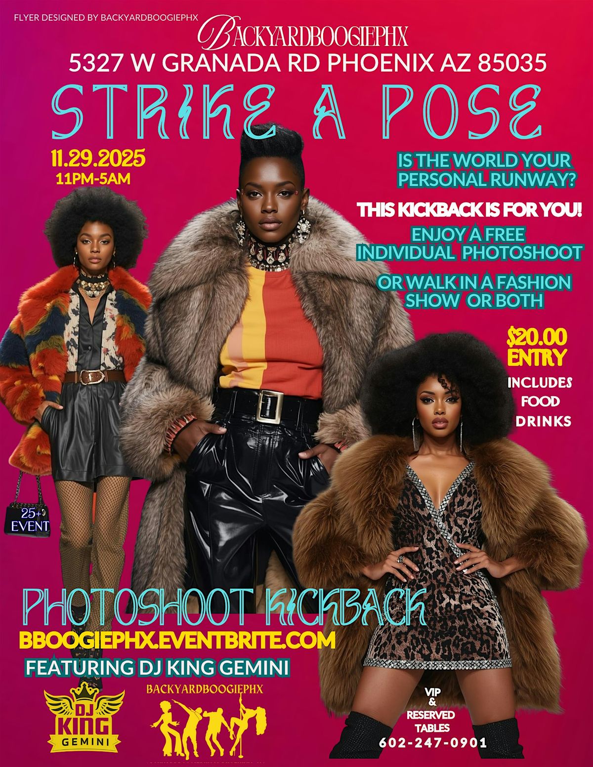 Strike A Pose Photoshoot Kickback - 25+ Event