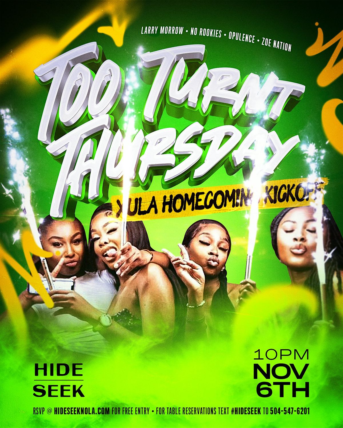TOO TURNT THURSDAY  | XULA HOMECOMING KICKOFF  @ HIDE\/SEEK