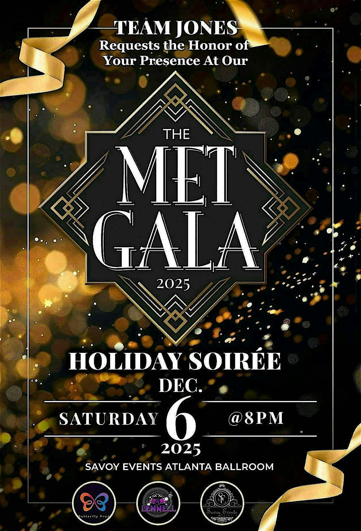THE MET GALA HOLIDAY SOIREE "BOW TIES & BALL GOWNS"