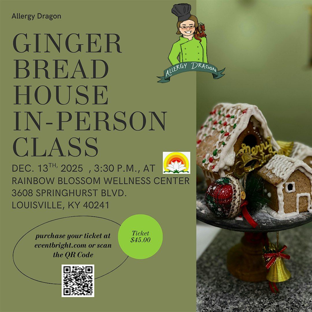 in-Person Gingerbread House Decorating Class Vegan & Gluten-Free