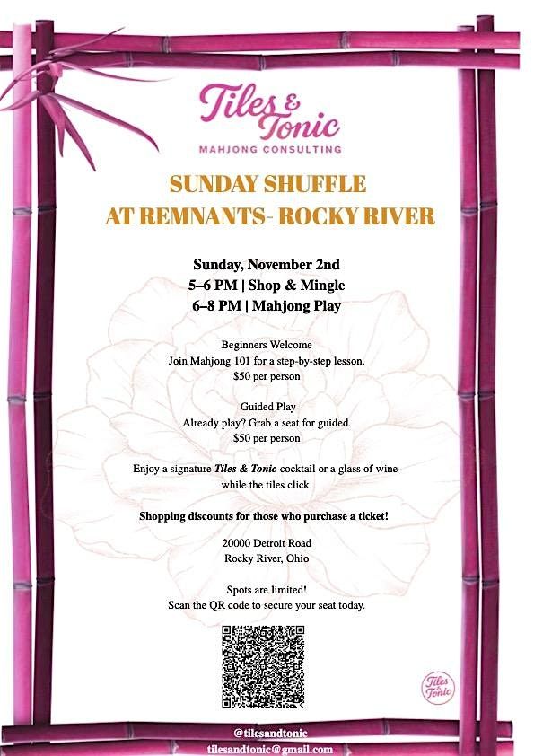 Sunday Shuffle at Remnants Rocky River