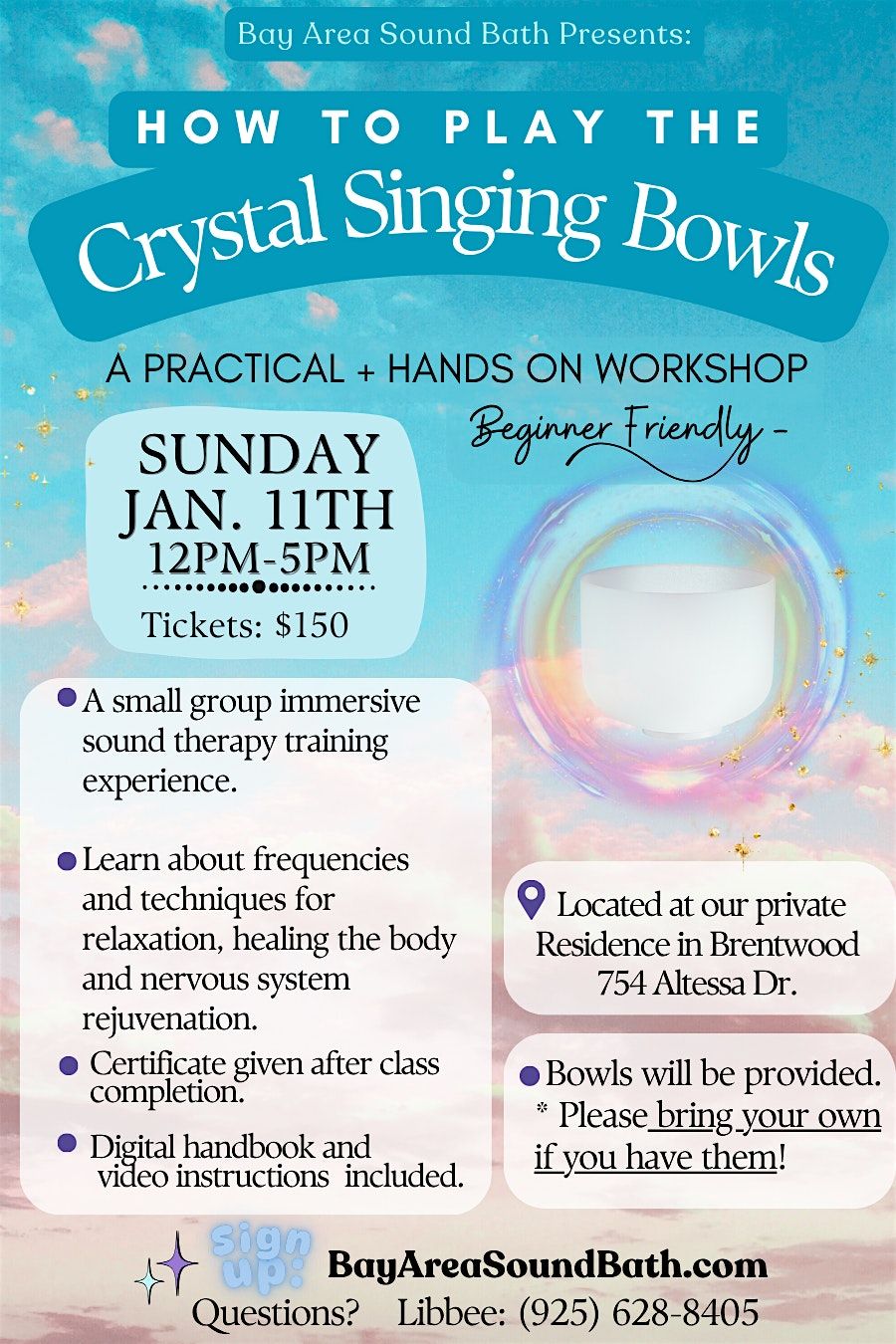Learn how to play the Crystal Singing Bowls