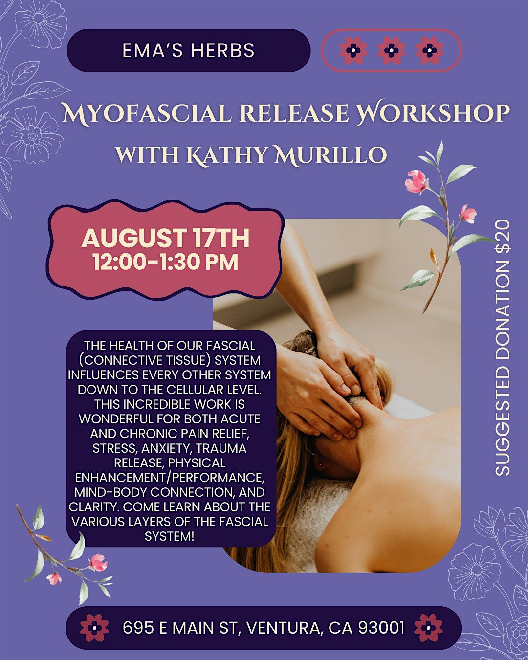 Myofascial Release Workshop with Kathy Murillo
