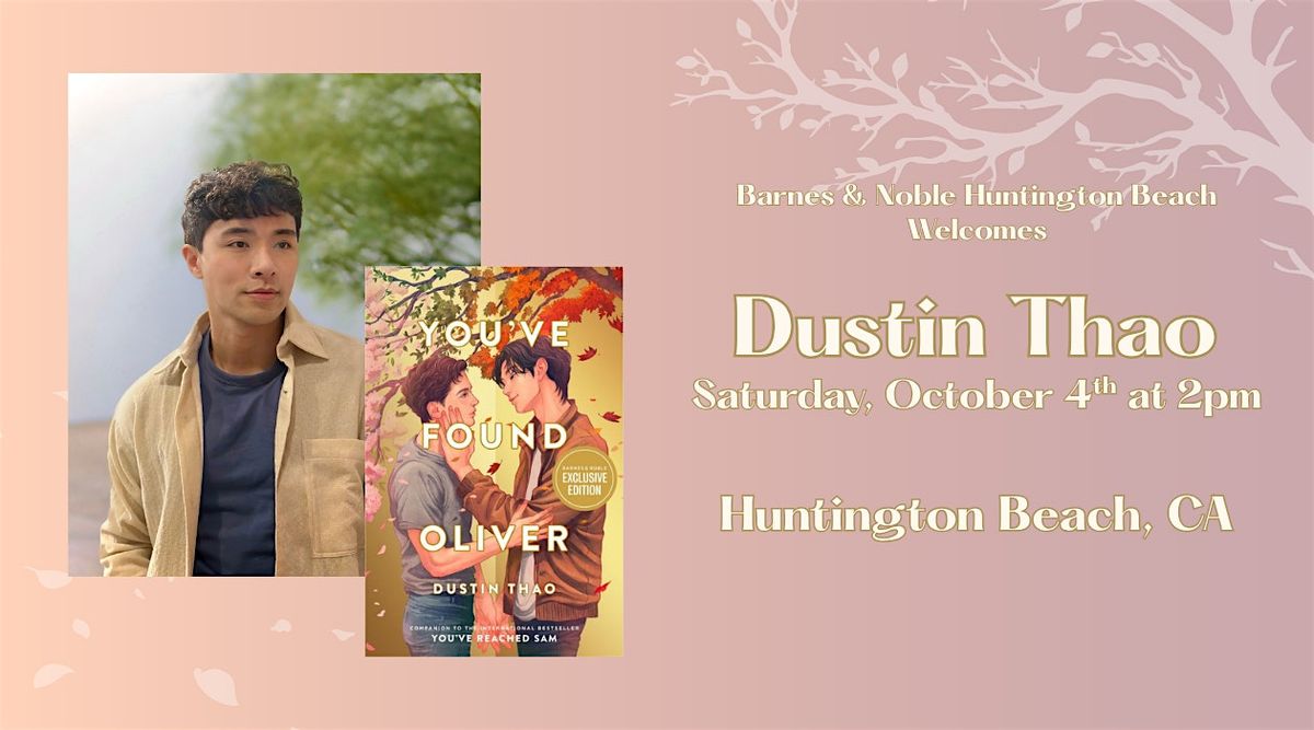 Dustin Thao celebrates YOU'VE FOUND OLIVER at Barnes & Noble HB