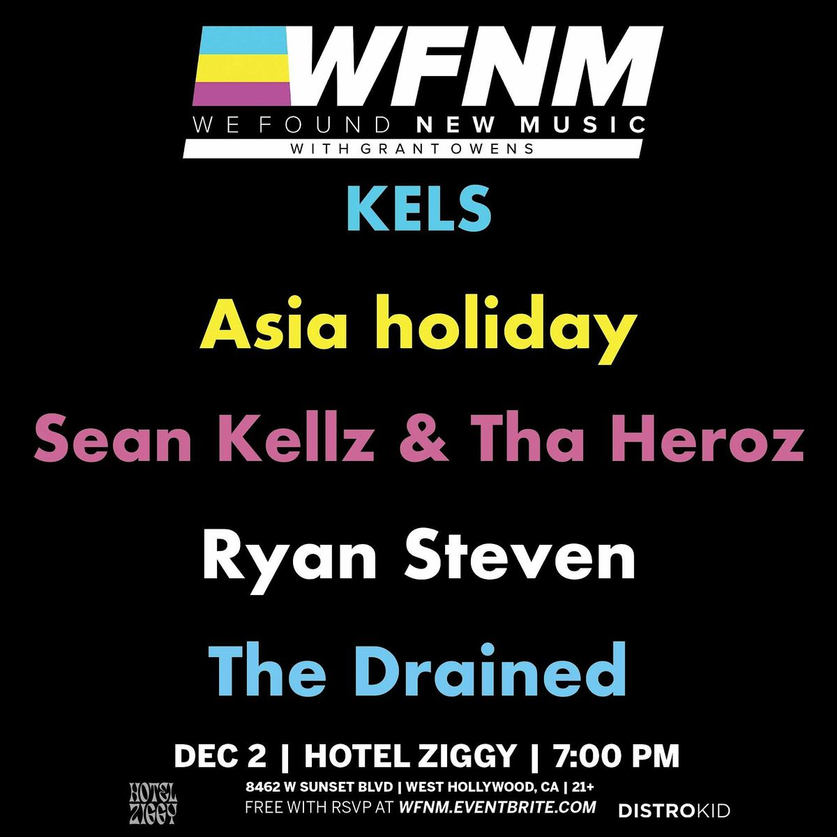 KELS, Asia holiday, Sean Kellz & Tha Heroz, Ryan Steven, The Drained