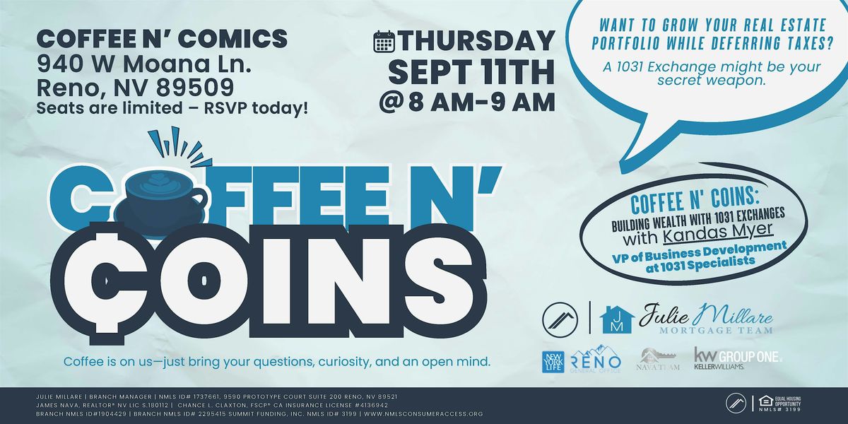 Coffee N\u2019 Coins: Building Wealth with 1031 Exchanges