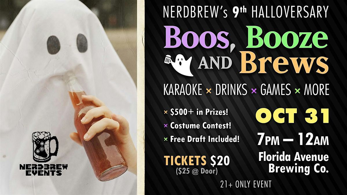 Nerd Brew Halloversary Party 9! Boos, Booze, and Brews!