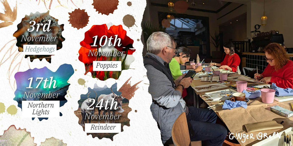 Weekly Art Class - Paint Nature in Watercolour (Monday Afternoons)