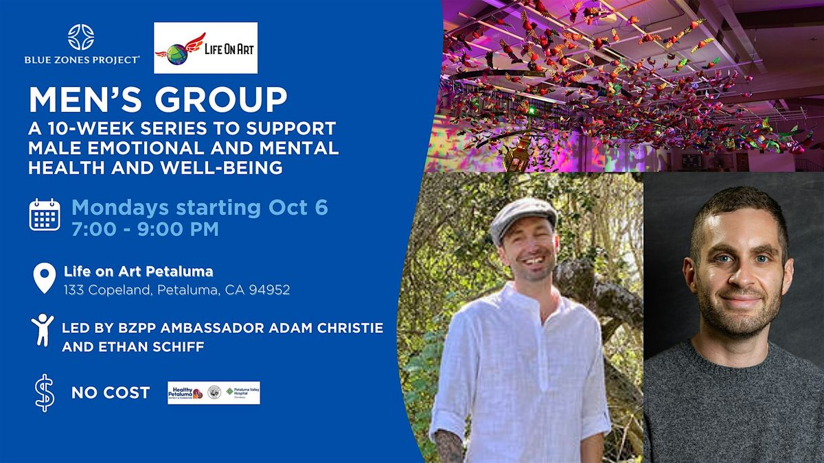 Blue Zones Project Petaluma: Men's Group (10-week)