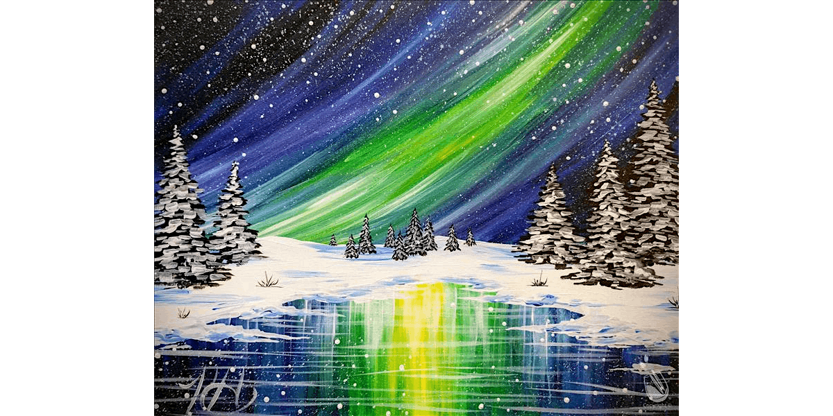 Starry Northern Lights - Paint and Sip in Denver | Classpop!\u2122