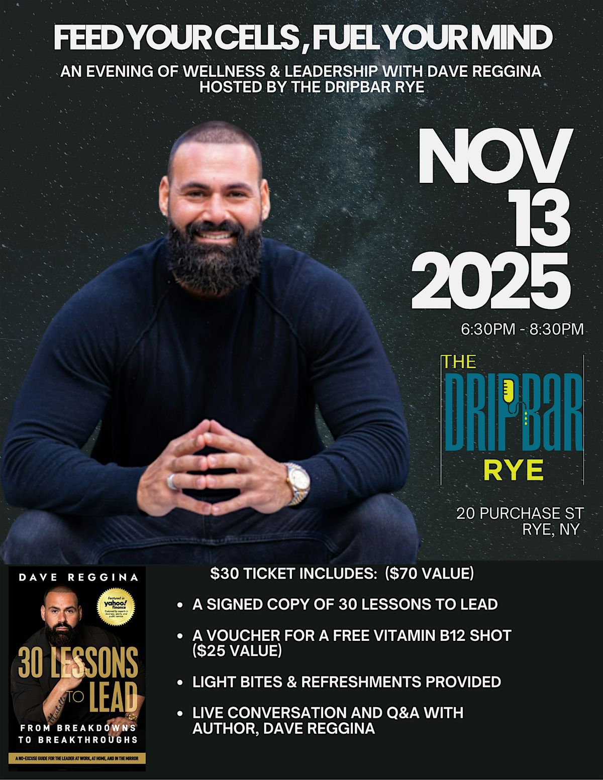 Dave Reggina Book Signing at The DRIPBaR Rye