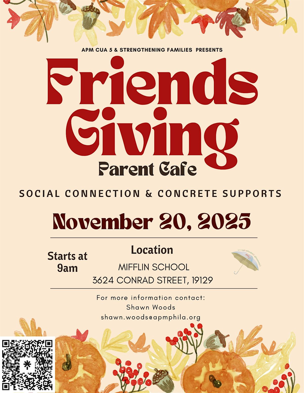 Parent Cafe: "Friends Giving"