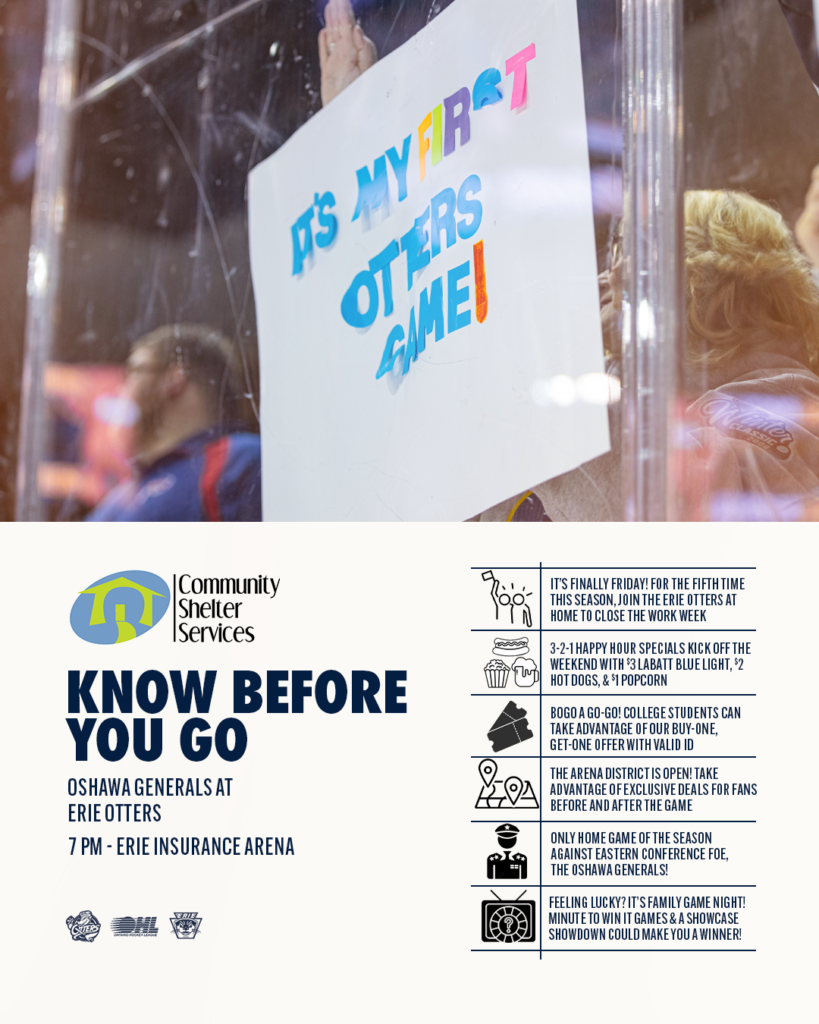 Erie Otters at Oshawa Generals at Tribute Communities Centre