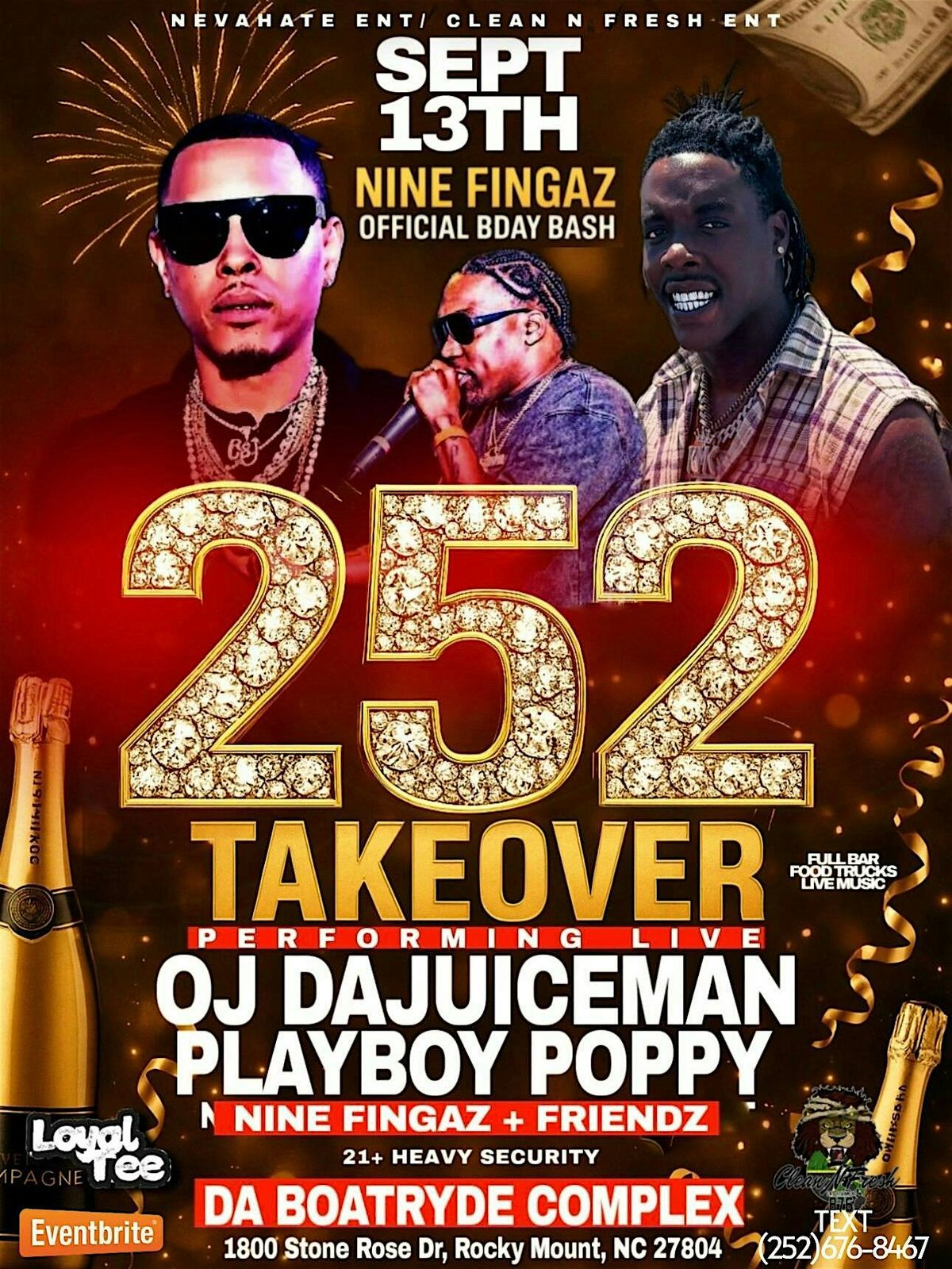 OJ DA JUICEMAN, NINE FINGAZ N FRIENDS LIVE!!!