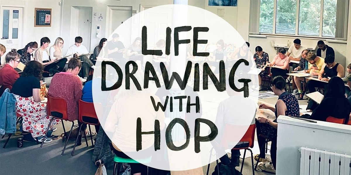 Christmas Life Drawing with HOP at Levenshulme Old Library, Manchester