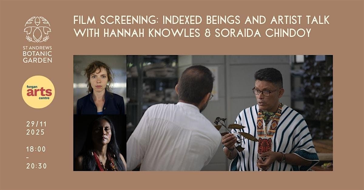 'Indexed Beings' Film Screening + Artist Talk co-presented w\/ Forgan Arts