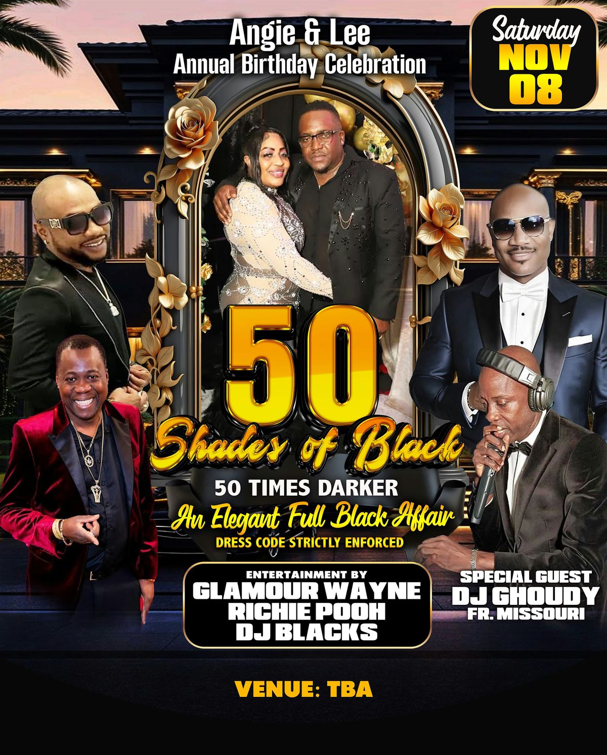50 SHADES OF BLACK PARTY