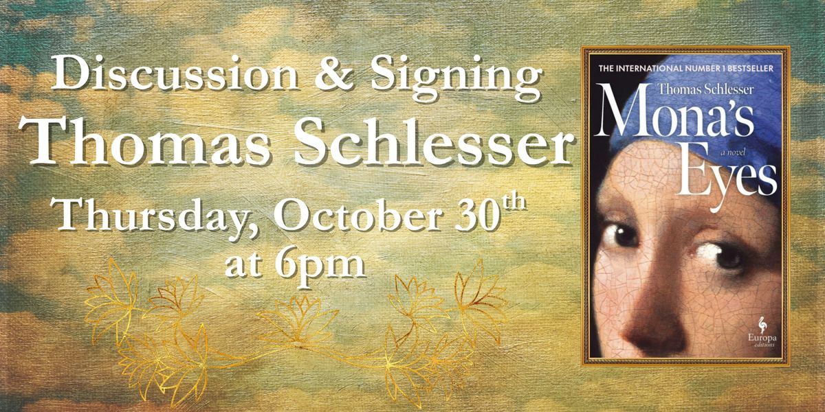 Thomas Schlesser celebrates MONA'S EYES on October 30th at 6pm