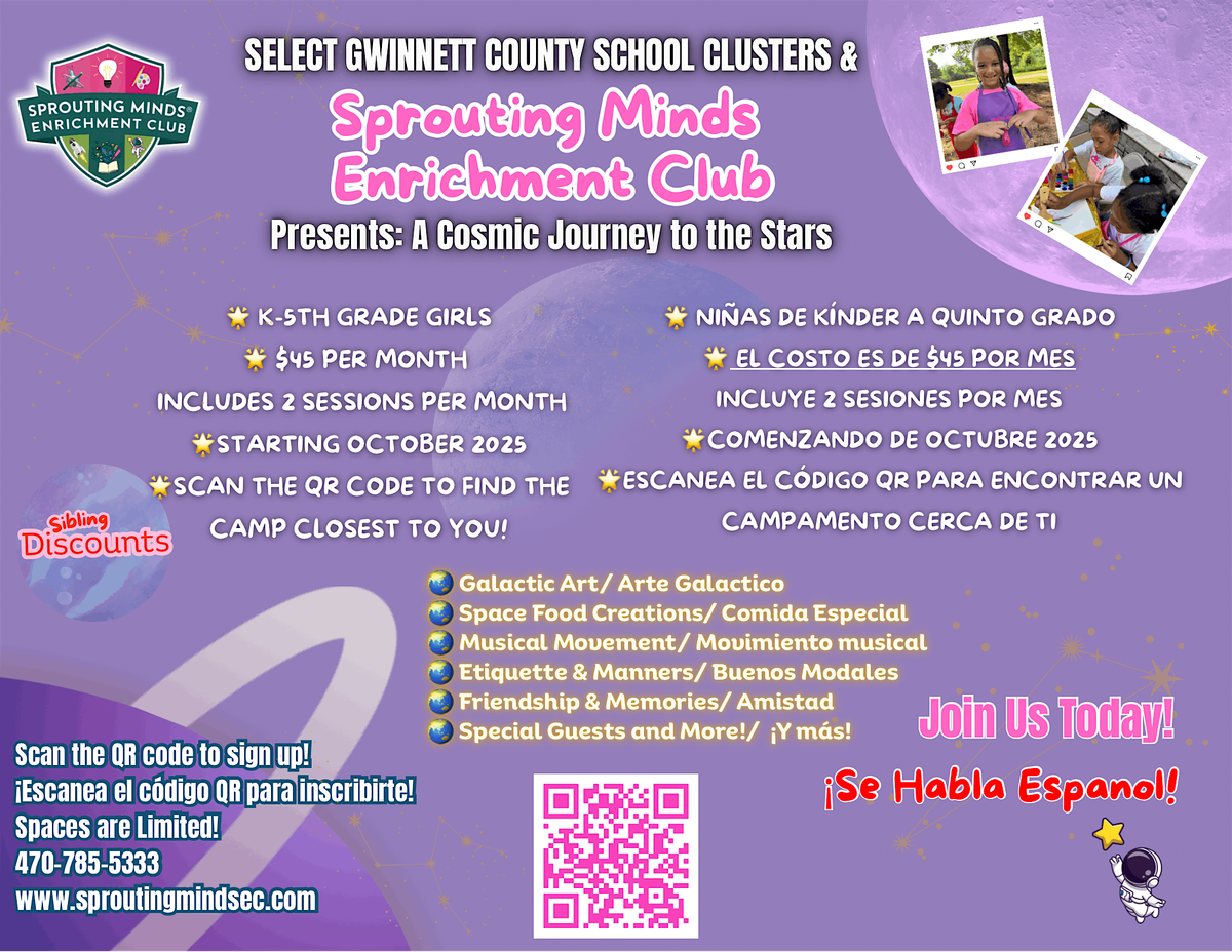 Sprouting Minds Enrichment Club Girls Camp