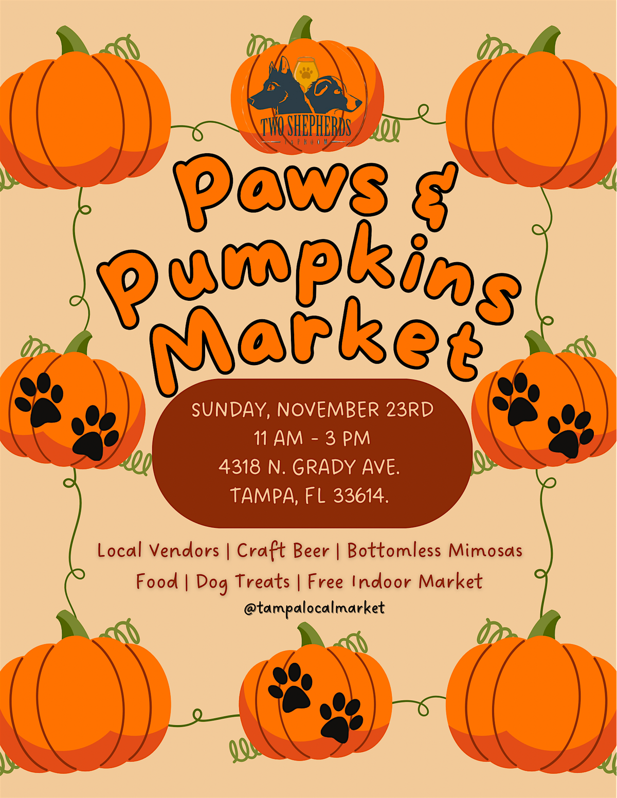 PAWS & PUMPKINS MARKET