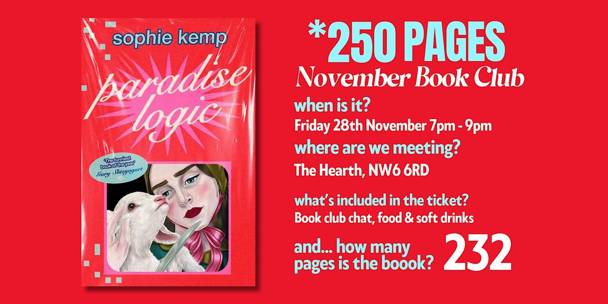 NOVEMBER BOOK CLUB: Paradise Logic
