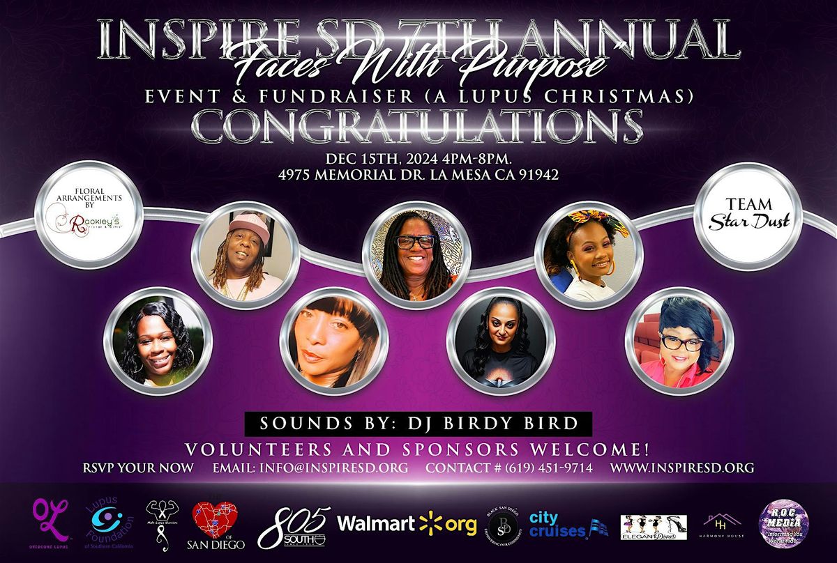 Inspire SD- Faces With Purpose 8th Annual 2025 \u201cA Lupus Christmas\u201d