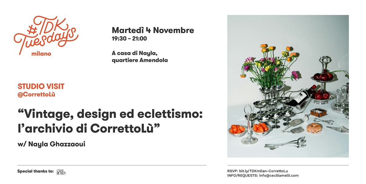 STUDIO VISIT @CorrettoL\u00f9 w\/ Nayla Ghazzaoui