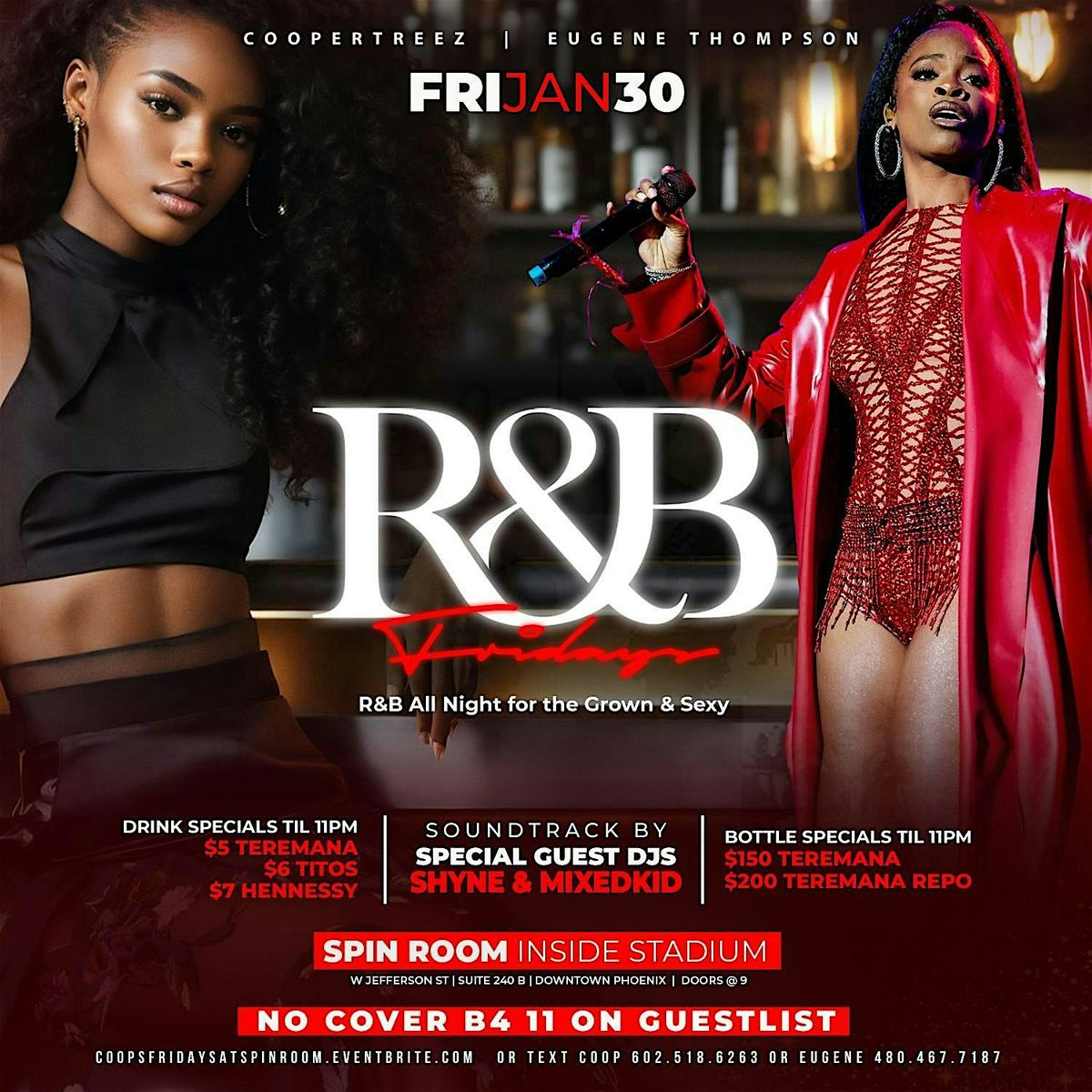 R&B FRIDAYS @ SPIN ROOM