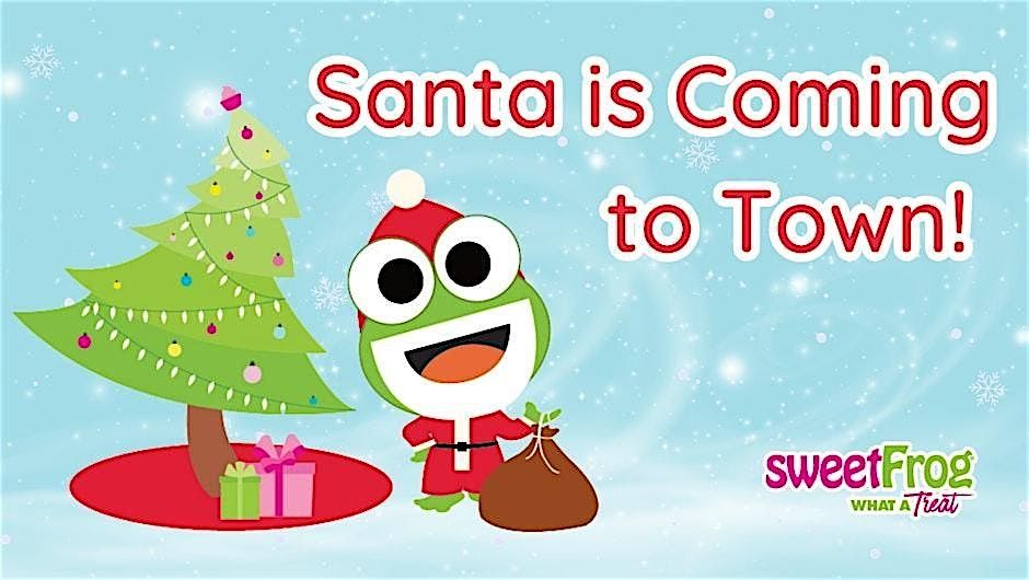 Santa and the sweetFrog Mascot are Coming to Town at sweetFrog Salisbury!