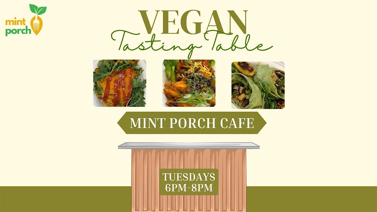 Vegan tasting table