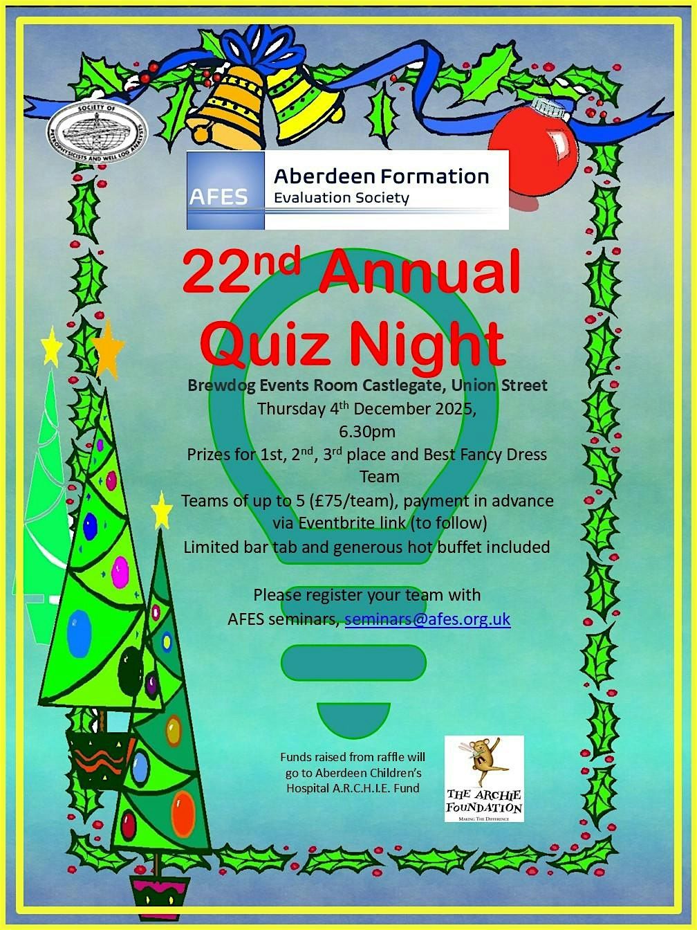 AFES 22nd Annual Christmas Quiz