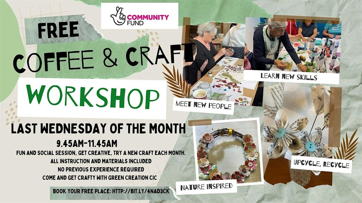 Monthly Coffee & Craft Session - Wildbrook Community Food and Growing Hub
