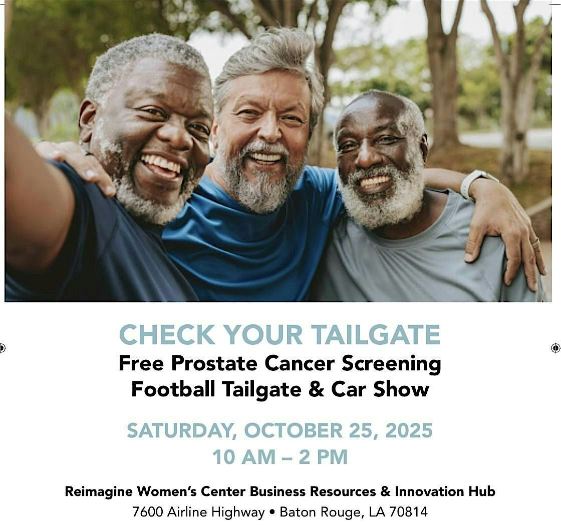 Check Your Tailgate Free Prostate Screening Event sponsored by the ACS