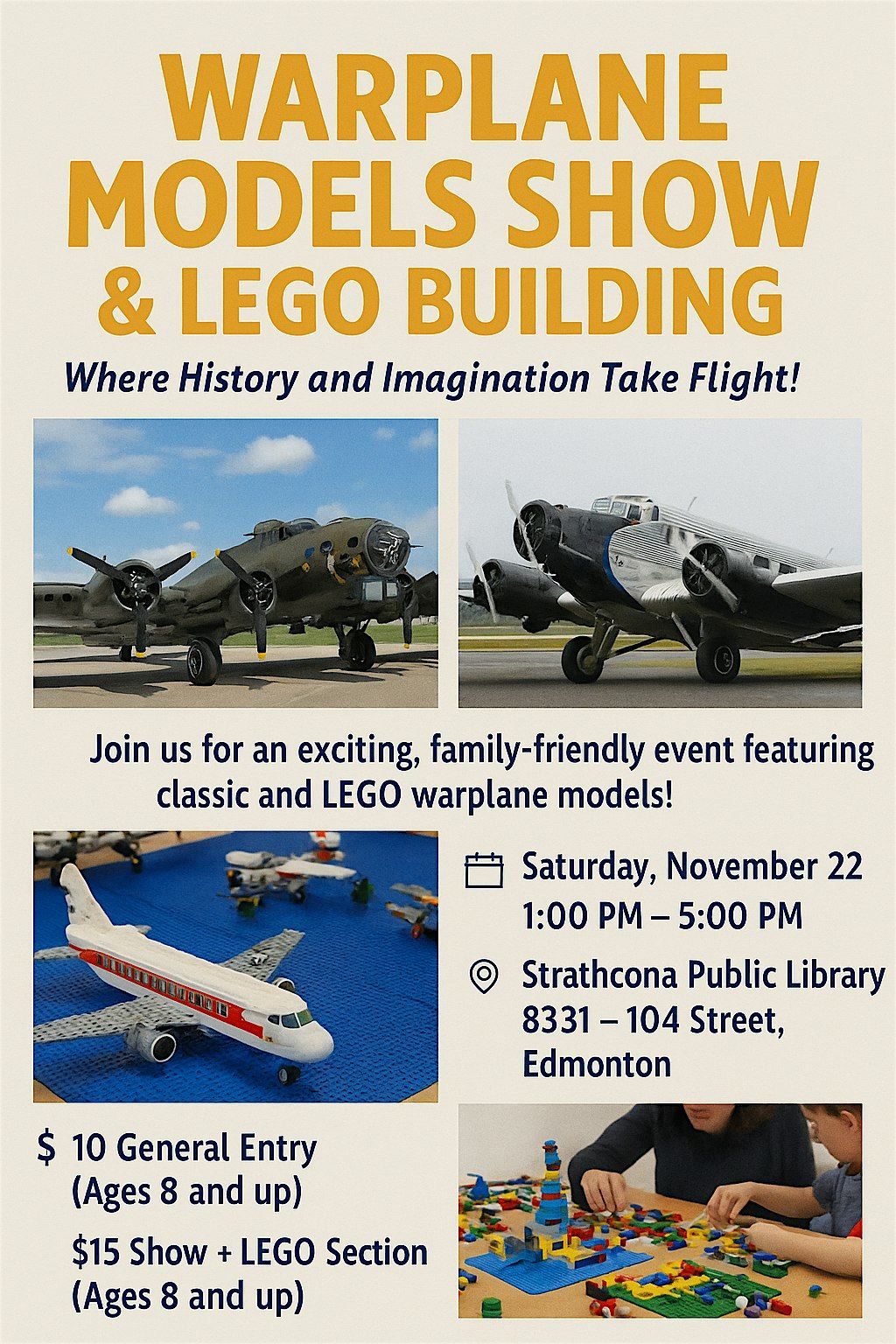 Warplane Models Show and LEGO Building