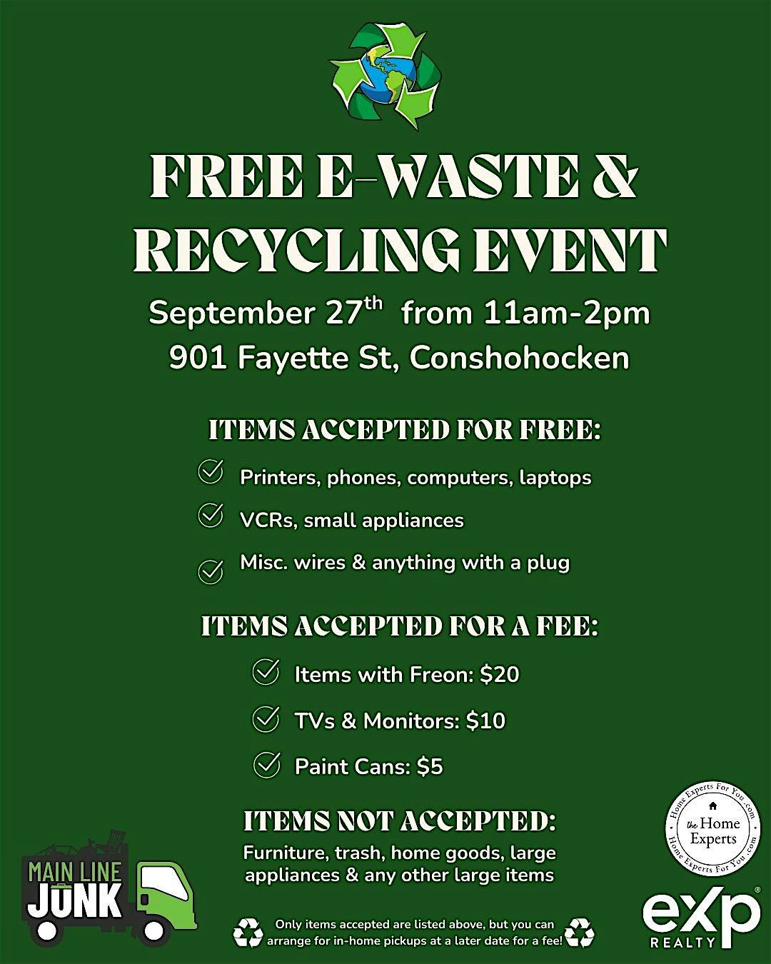 FREE E-Waste & Recycling Event