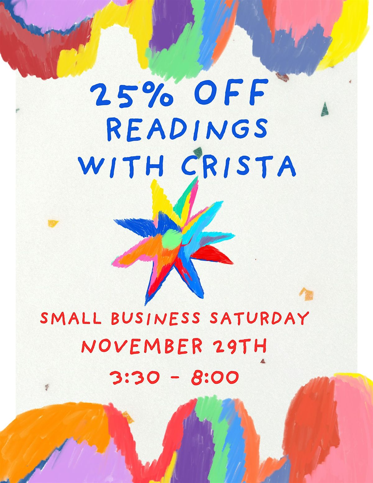 Small Business Saturday -25% OFF-READINGS with Crista