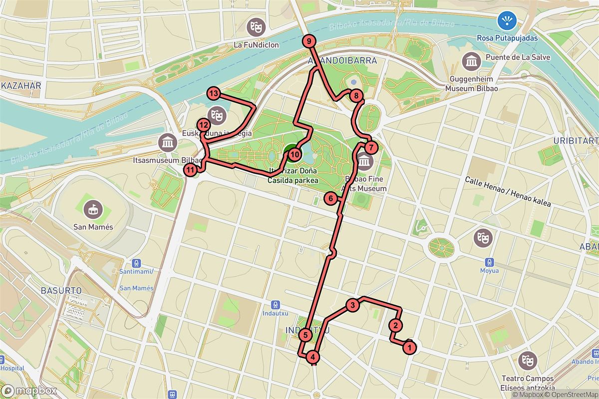 Bilbao Audio Tour: Discovering Indautxu's Treasures