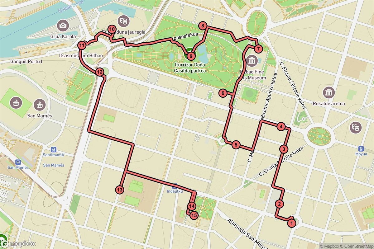 Bilbao Audio Tour: Urban Gems and Green Retreats of Indautxu