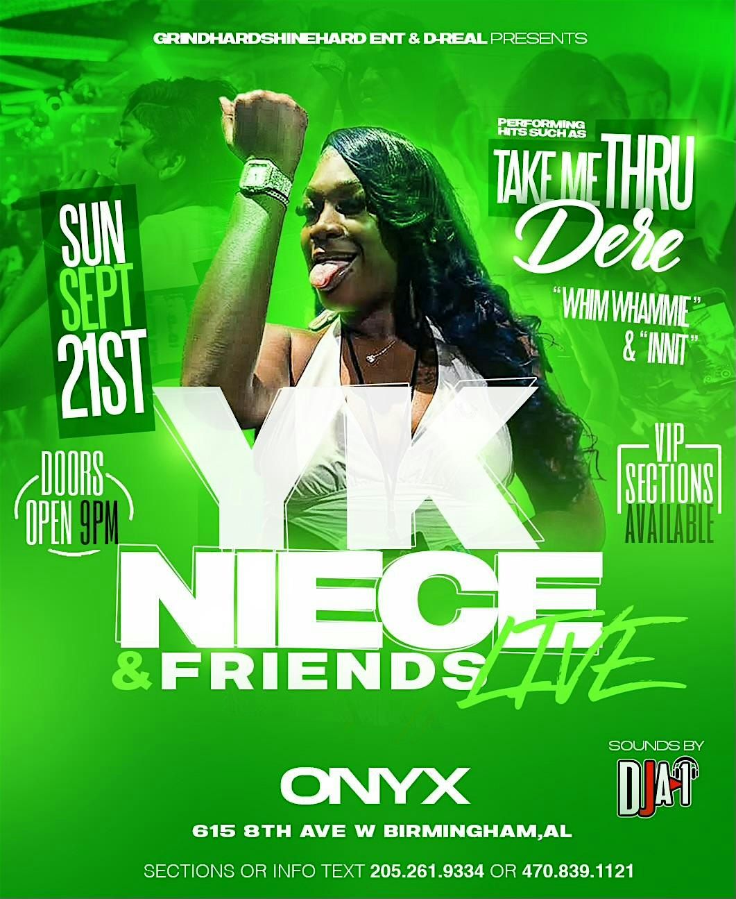 Yk Neice & friends live in Birmingham Al at onyx