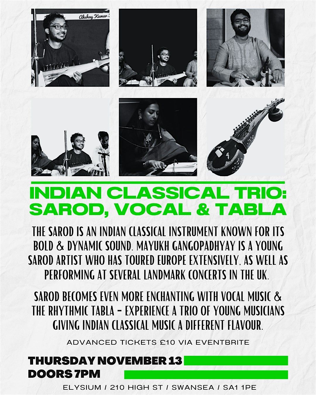 Mayukh Gangopadhyay - Indian Classical Trio - Sarod, Vocal & Tabla