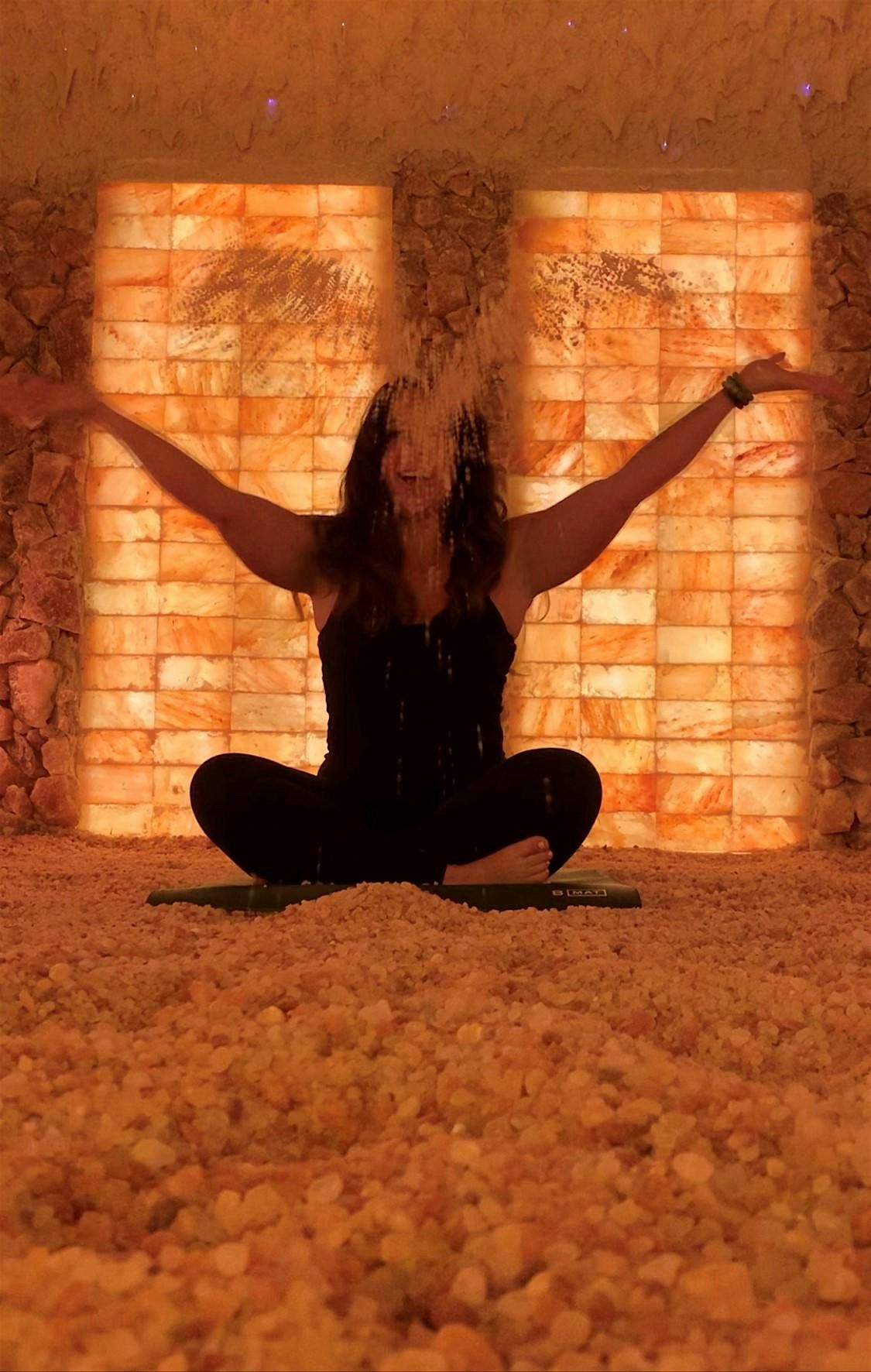 Valentine\u2019s Day Bliss: Yoga, Sound & Local Chocolate in the Salt Cave!