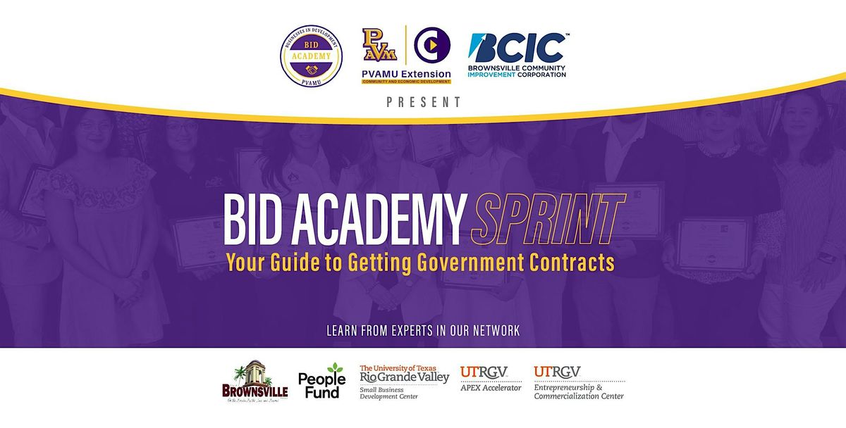 BID Academy SPRINT (September) \u2013 Your Guide to Getting Government Contracts