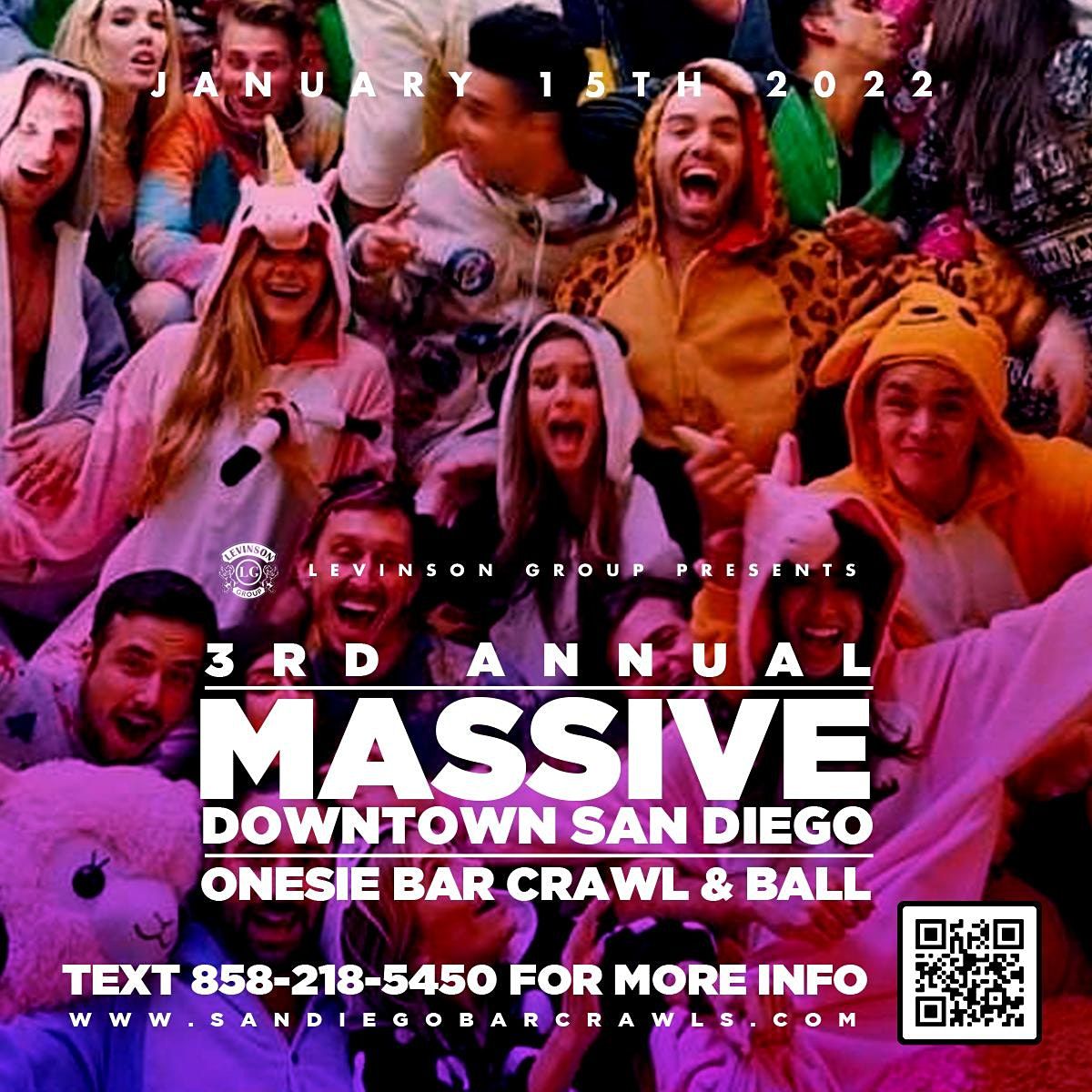 3rd Annual Massive Downtown San Diego Onesie Bar Crawl and Ball