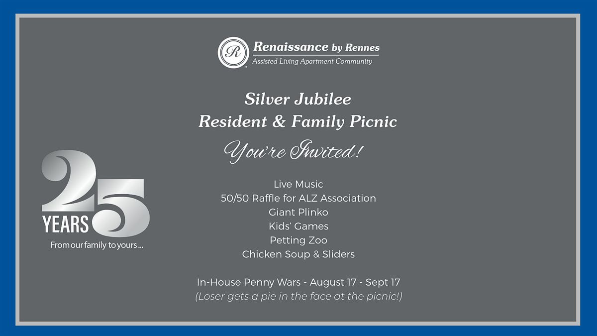 25th Anniversary Silver Jubilee Resident & Family Picnic