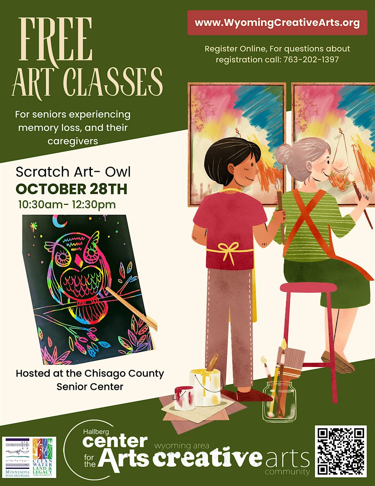 Free Art Classes- For Seniors with Memory Loss -Chisago Senior Center