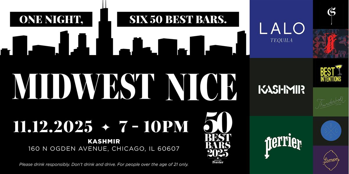 MIDWEST NICE: ONE NIGHT, SIX 50 BEST BARS.