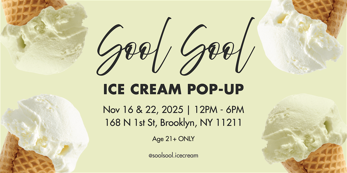 Korean Liquor-Infused Ice Cream Pop-Up by Sool Sool Ice Cream