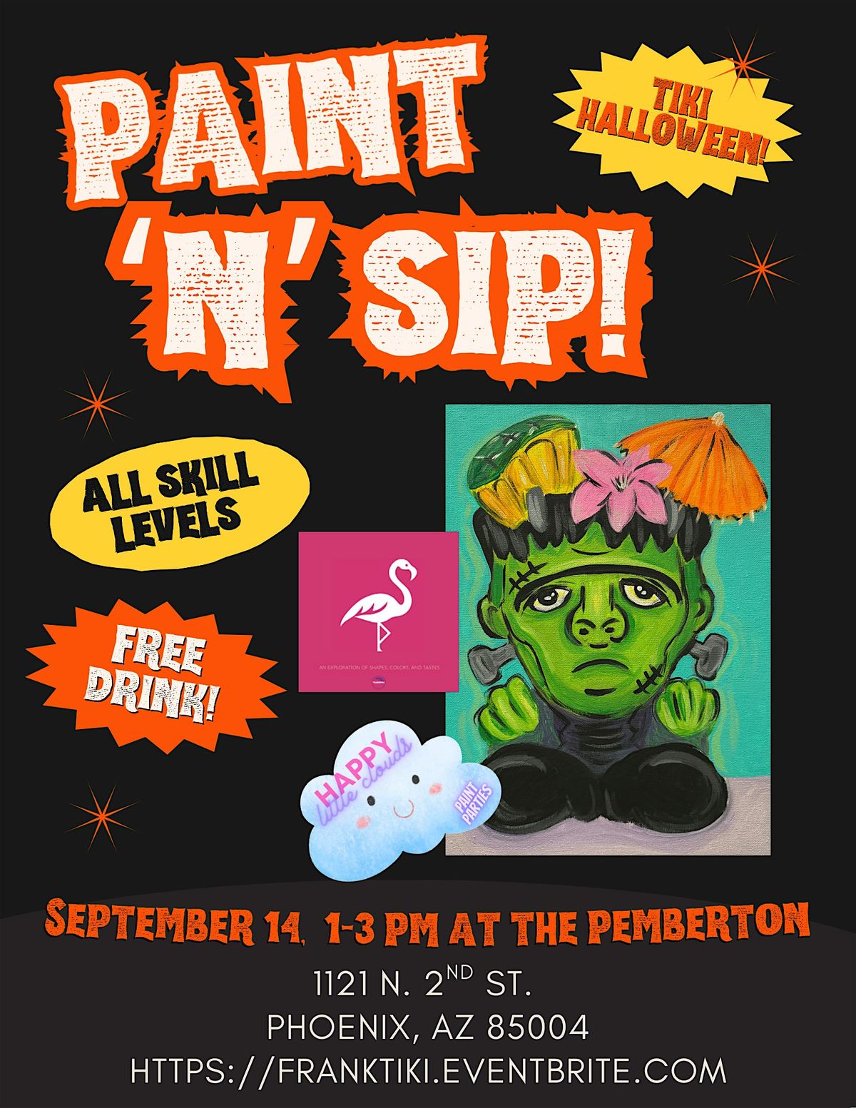 Tiki Halloween Paint and Sip at The Pemberton!